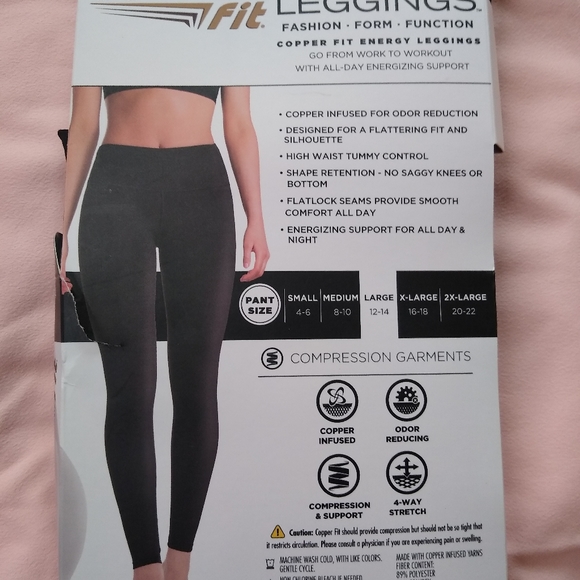 copper infused leggings